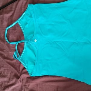 teal Lululemon sports spaghetti strap